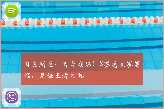 目光所至,皆是战场!S赛总决赛赛程,见证王者之路!